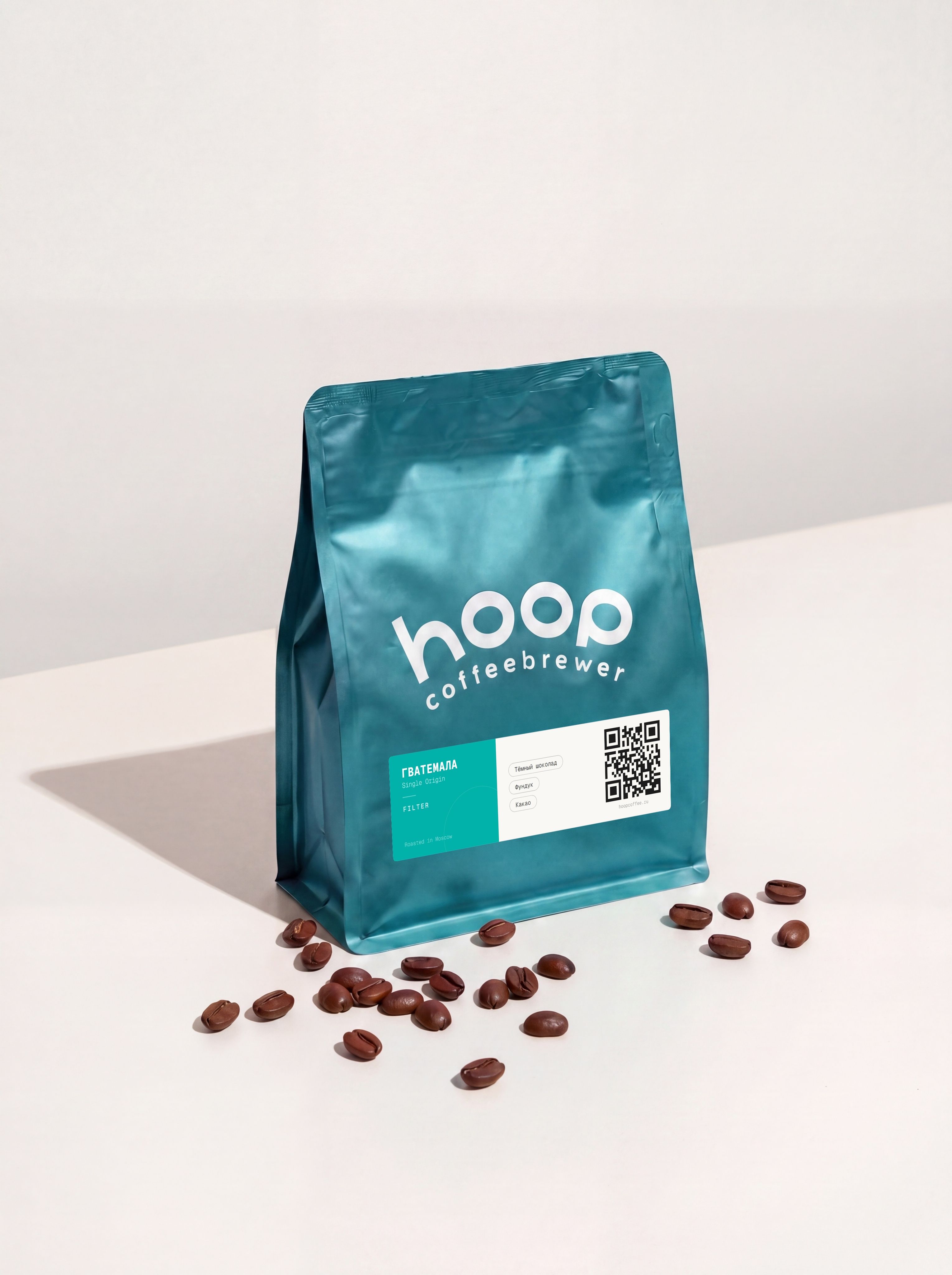 Кофе в зернах Hoop Coffee Гватемала Тёмный Орех, спешелти, под фильтр, 100% арабика, 250 г